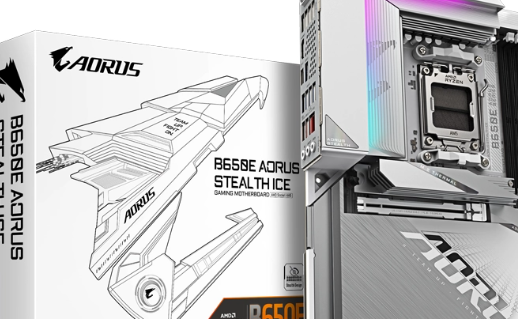 技嘉革新力作：B650E AORUS Stealth Ice白色背插主板，专为AMD锐龙9000系列打造