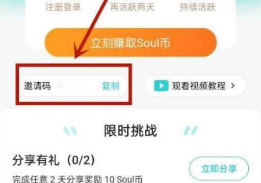 《Soul》自己的邀请码具体查看教程