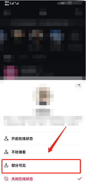 《抖音》在线状态怎么部分人可见