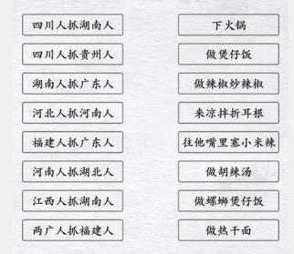 《汉字进化》抓外地人做家乡菜图文通关攻略